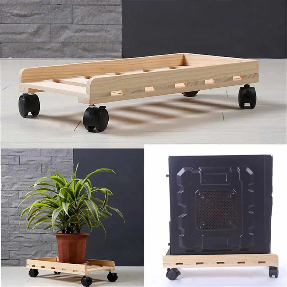Computer CPU Stand Solid Wood Desktop PC Case Computer Adjustable CPU Stand Tower Chassis Tray with 4 Caster Rolling Wheels
Computer CPU Stand Solid Wood Desktop PC Case Computer Adjustable CPU Stand Tower Chassis Tray with 4 Caster Rolling Wheels