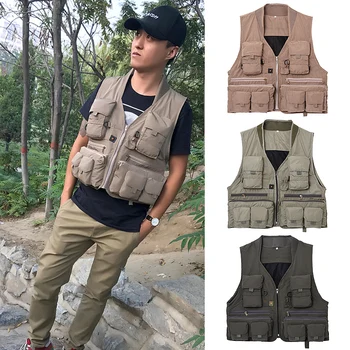 Outdoor Fishing Vest Waistcoat Sleeveless Mesh Men's Fishing Jacket Multi-pockets Vest for Photography Fishing Hunting Climbing
Outdoor Fishing Vest Waistcoat Sleeveless Mesh Men's Fishing Jacket Multi-pockets Vest for Photography Fishing Hunting Climbing