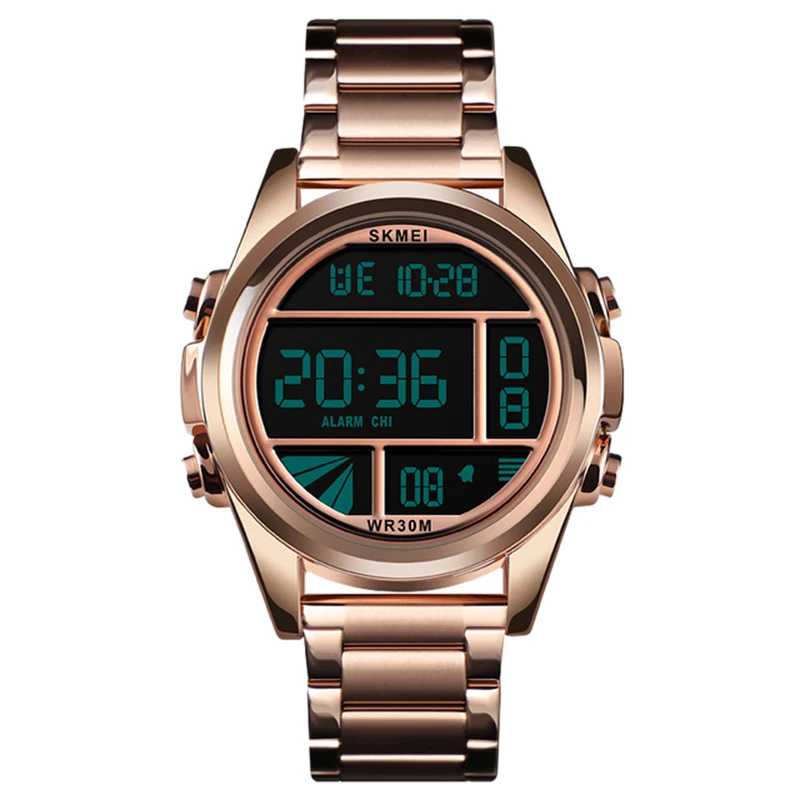 Skmei 1448 Luxury Fashion Men/Men Digital Watch 30M Waterproof Stainless Steel Wristband Stopwatch 12/24 Hours Watch Rose Gold
Skmei 1448 Luxury Fashion Men/Men Digital Watch 30M Waterproof Stainless Steel Wristband Stopwatch 12/24 Hours Watch Rose Gold