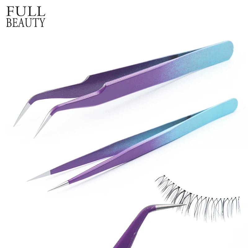Ombre Eyebrow Tweezers Eyelash Extensions Stainless Steel Straight Curved Picker Manicure Nail Tweezers Forceps Pliers CH759
Ombre Eyebrow Tweezers Eyelash Extensions Stainless Steel Straight Curved Picker Manicure Nail Tweezers Forceps Pliers CH759
