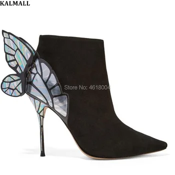 KALMALL Butterfly Boots Women Pointed Toe Wings High Heels Zip Ankle Boots Celebrity Party Dress Shoes Fall Winter Boots Women
KALMALL Butterfly Boots Women Pointed Toe Wings High Heels Zip Ankle Boots Celebrity Party Dress Shoes Fall Winter Boots Women