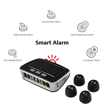 Car USB TPMS Solar Powered Tire Pressure Monitoring System Temperature Warning LCD Color Display Auto Security Alarm Systems
Car USB TPMS Solar Powered Tire Pressure Monitoring System Temperature Warning LCD Color Display Auto Security Alarm Systems