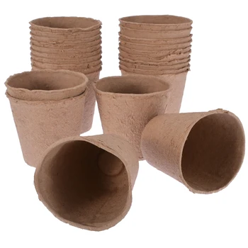 25pcs /lot 8x8cm Seedling Starter Trays Biodegradable Fibre Peat Pots Eco-Friendly Plant Nursery Pots
25pcs /lot 8x8cm Seedling Starter Trays Biodegradable Fibre Peat Pots Eco-Friendly Plant Nursery Pots