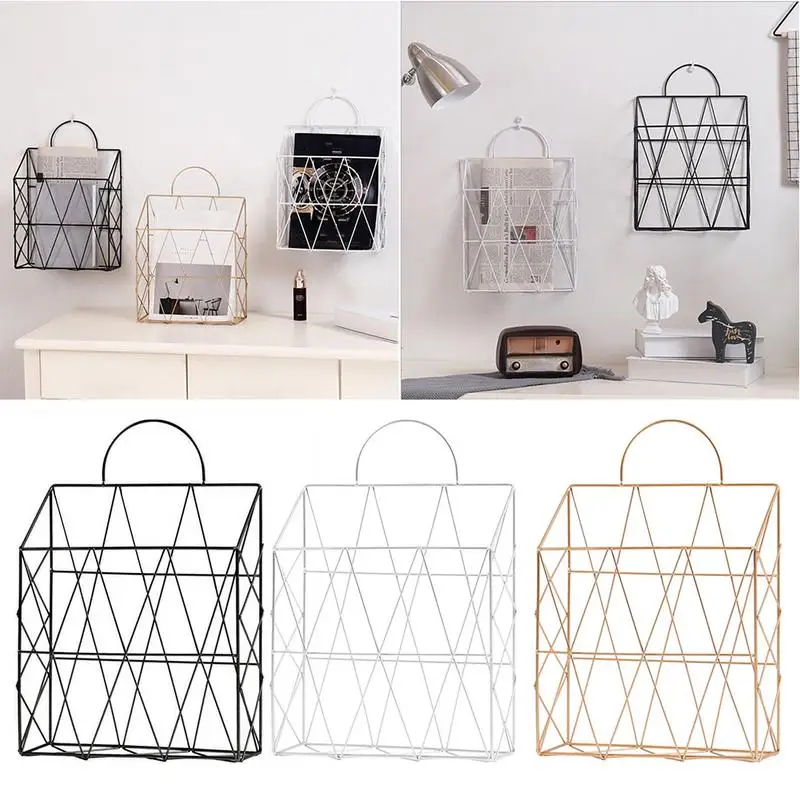 Nordic Minimalist Iron Desktop Metal Newspaper Debris Decoration Storage Basket Hanging Lifting Storage Rack Shelf Bookshelf Boo
Nordic Minimalist Iron Desktop Metal Newspaper Debris Decoration Storage Basket Hanging Lifting Storage Rack Shelf Bookshelf Boo
