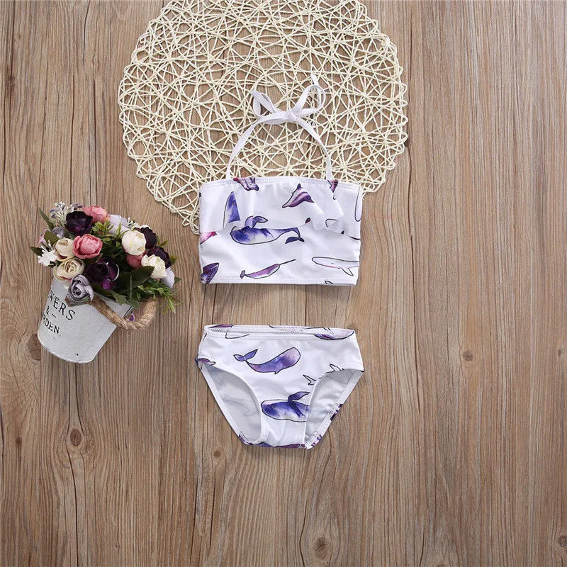 2018 New Baby Girls Kids Bikini Set Little Fish Print Top+ Bottoms Swimsuit Swimwear Bathing Suit Beachwear Children's Biquni
2018 New Baby Girls Kids Bikini Set Little Fish Print Top+ Bottoms Swimsuit Swimwear Bathing Suit Beachwear Children's Biquni