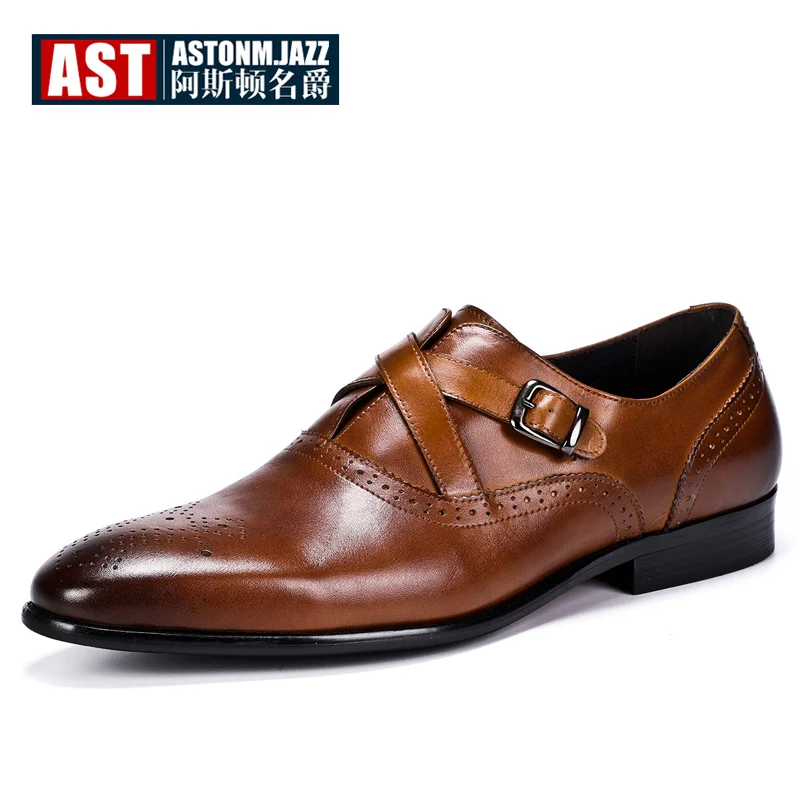 Handsome Craved Shoes Men Retro Double Belt Buckle Formal Dress Shoes Genuine Leather Pointed Toe Wedding Shoes Man Elegant
Handsome Craved Shoes Men Retro Double Belt Buckle Formal Dress Shoes Genuine Leather Pointed Toe Wedding Shoes Man Elegant