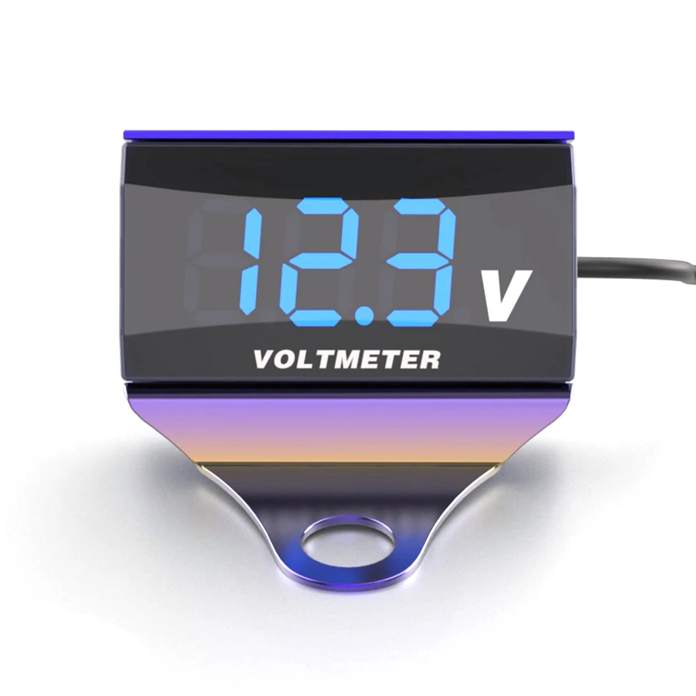 Motorcycle DC 10-150V Digital Voltmeter LED Display Waterproof Voltage Tester Battery Moniter Gauge with Bracket Accessories
Motorcycle DC 10-150V Digital Voltmeter LED Display Waterproof Voltage Tester Battery Moniter Gauge with Bracket Accessories