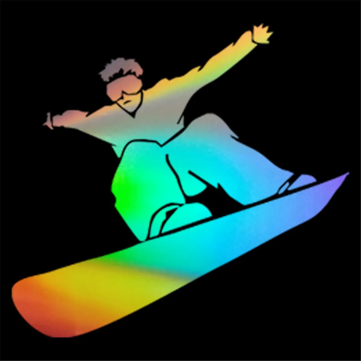 Skiing Jump Snowboarder Car Sticker Window Door Auto Truck Laptop Vinyl Decal | Автомобили и мотоциклы