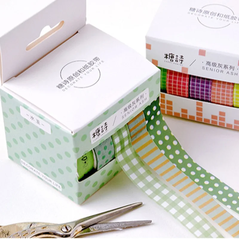 5pcs/lot 10mm*2m Geometry Washi Tape Watercolor Heart Decorative Adhesive Masking Tapes For Scrapbooking Diy Albums Decorations
5pcs/lot 10mm*2m Geometry Washi Tape Watercolor Heart Decorative Adhesive Masking Tapes For Scrapbooking Diy Albums Decorations