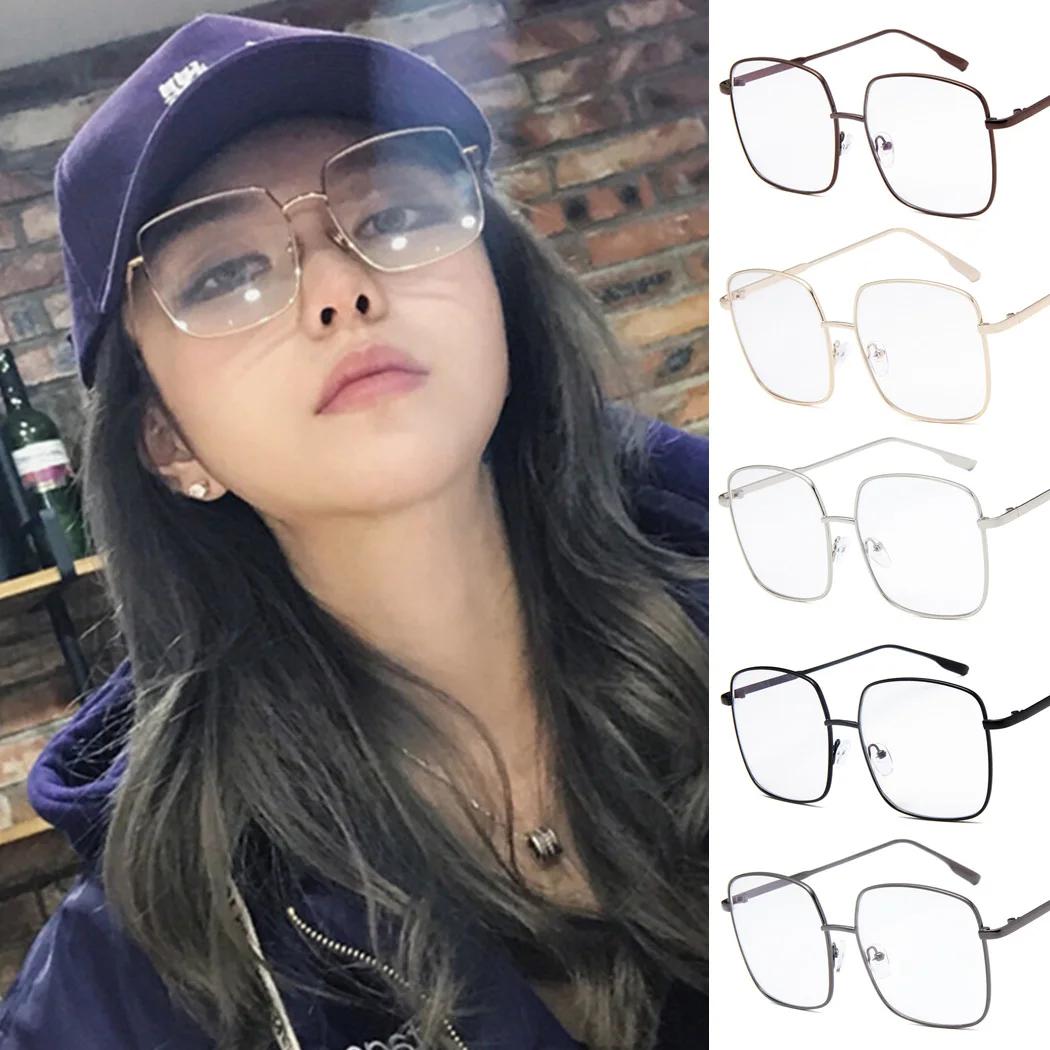 Fashion Square Big Glasses Frame Women Clear Lens Optical Glasses Vintage Metal Eyeglasses Frame Men Fake Eyewear Lunette De Vue
Fashion Square Big Glasses Frame Women Clear Lens Optical Glasses Vintage Metal Eyeglasses Frame Men Fake Eyewear Lunette De Vue