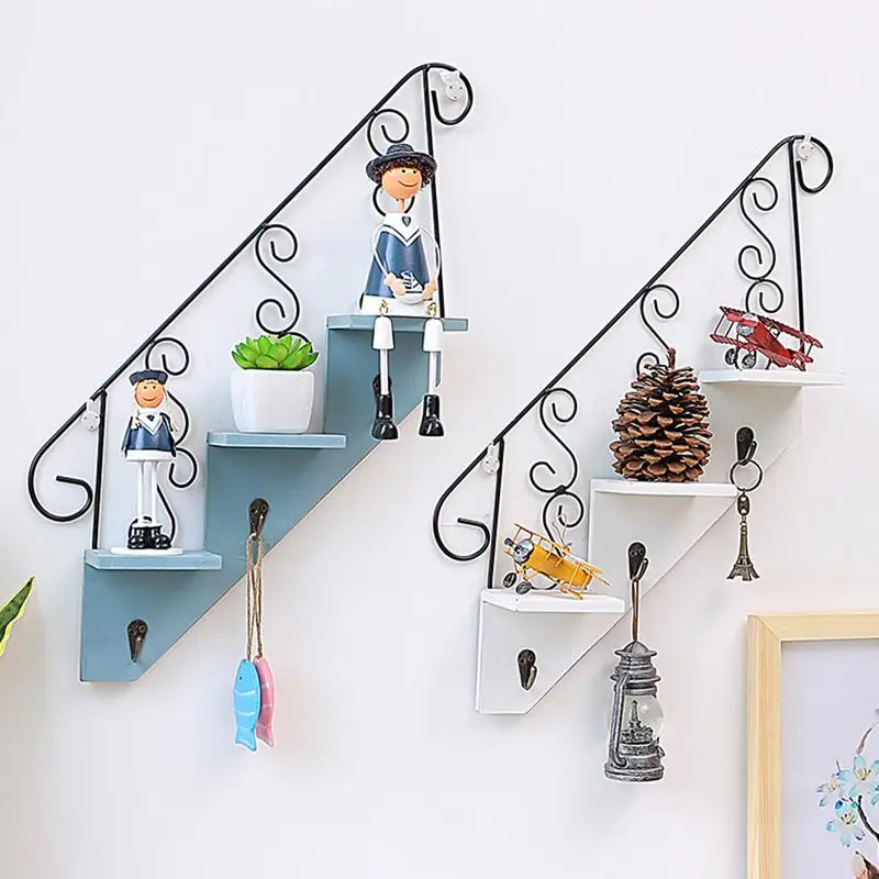 Stair-Shaped Hook Hanger Wall Decorative Flower Rack Living Room Kitchen Storage Planter
Stair-Shaped Hook Hanger Wall Decorative Flower Rack Living Room Kitchen Storage Planter