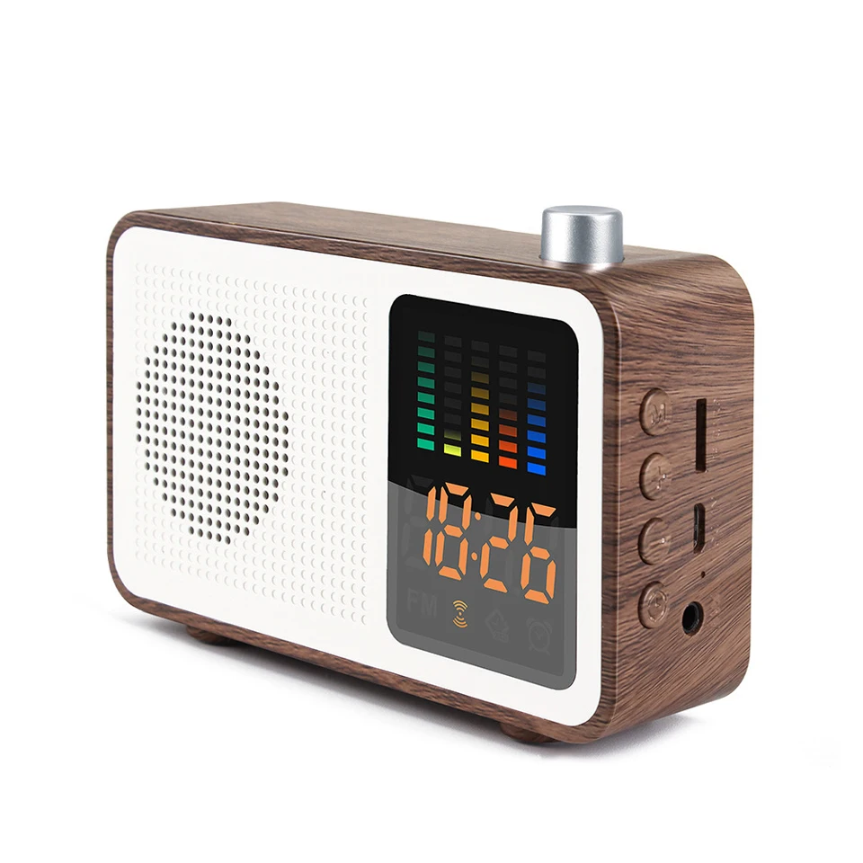Retro Wooden Bluetooth FM Radio Speaker HIFI Wireless Loudspeakers 3D Surround Speaker AUX TF Card Playback LED Colorful Screen
Retro Wooden Bluetooth FM Radio Speaker HIFI Wireless Loudspeakers 3D Surround Speaker AUX TF Card Playback LED Colorful Screen