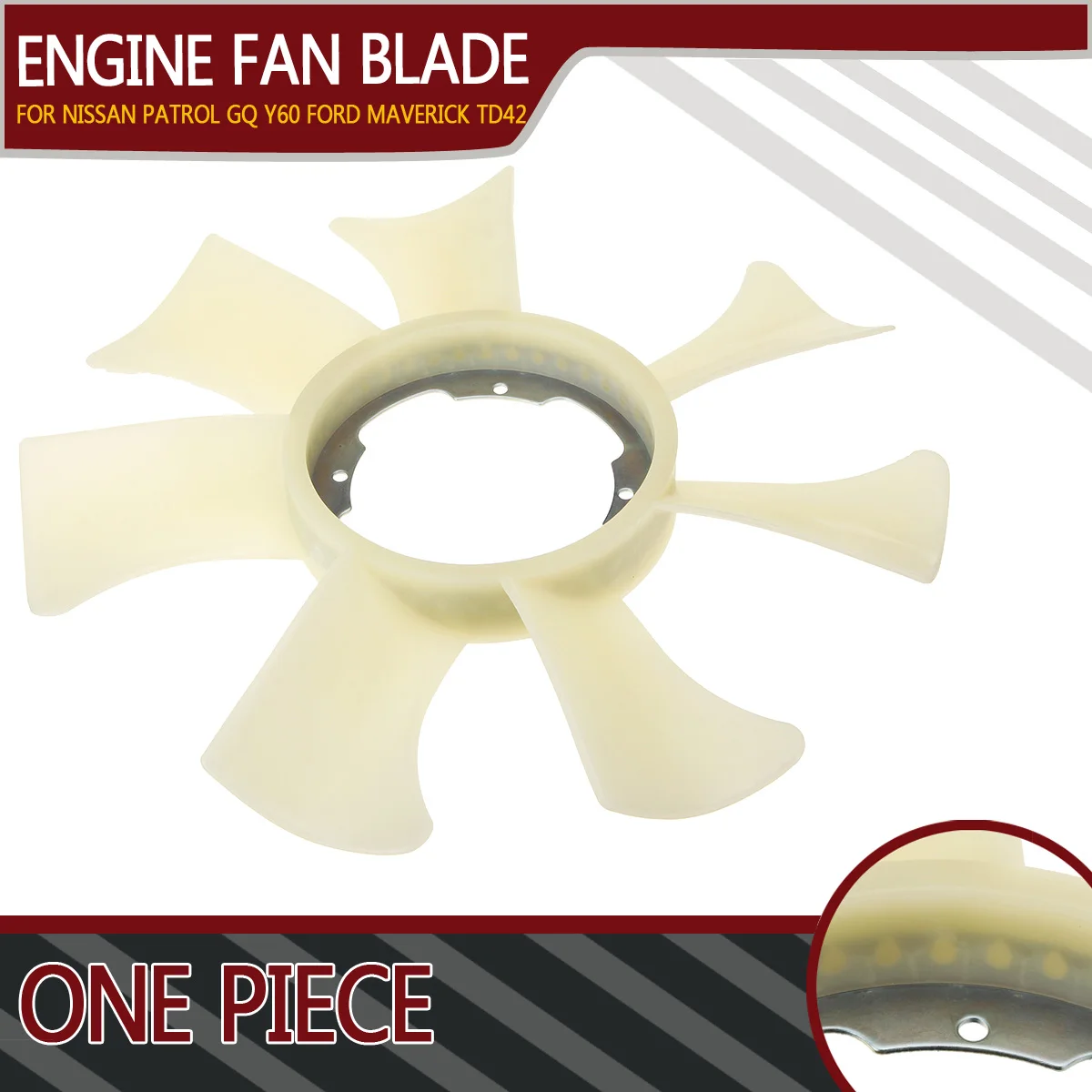 2106006J01 Radiator Cooling Fan Blade For Nissan Patrol GU 1998-1999 GQ 1988-1997 GU 1998-1999 for Ford Maverick DA TD42 4.2L
2106006J01 Radiator Cooling Fan Blade For Nissan Patrol GU 1998-1999 GQ 1988-1997 GU 1998-1999 for Ford Maverick DA TD42 4.2L