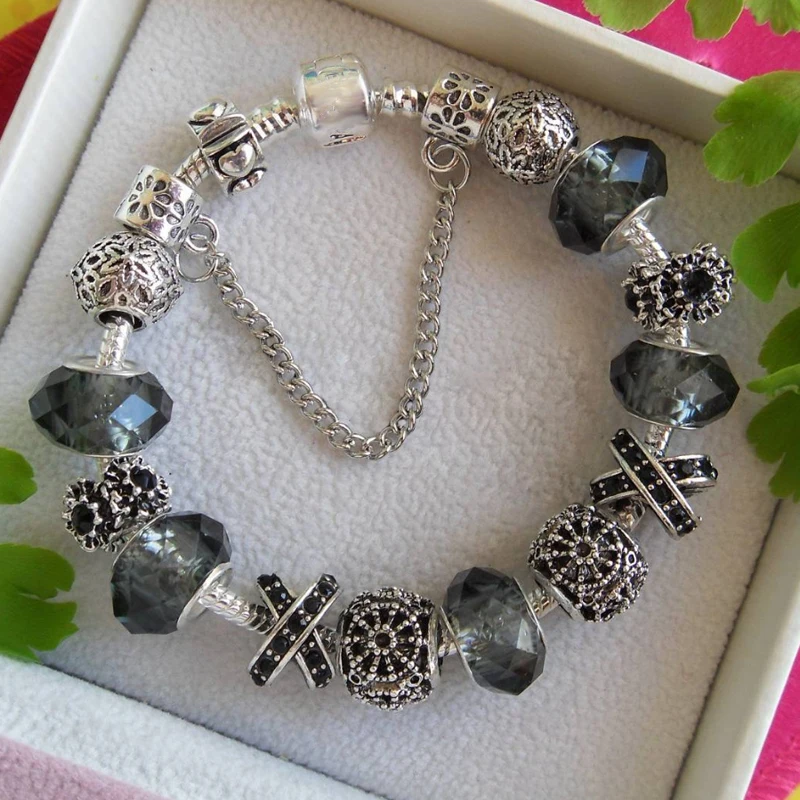 High quality Black Crystal Beads Charm Pan Bracelet/Bangles Elegant Luxury Famous Brand Women Boho Jewelry
High quality Black Crystal Beads Charm Pan Bracelet/Bangles Elegant Luxury Famous Brand Women Boho Jewelry