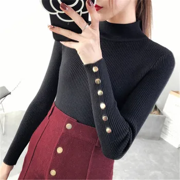 Knitted Sweater Autumn Pullover Women Slim Jumper Female Solid Elastic Sweaters For Ladies Autumn Casual Pullover Sweater Femme
Knitted Sweater Autumn Pullover Women Slim Jumper Female Solid Elastic Sweaters For Ladies Autumn Casual Pullover Sweater Femme