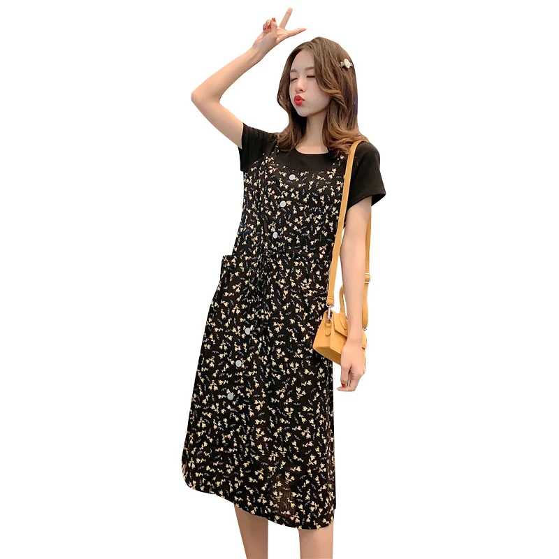 M-3XL 2019 summer new maternity dress short sleeve cotton patchwork floral chiffon pregnant women dress single-breasted faux 2pc
M-3XL 2019 summer new maternity dress short sleeve cotton patchwork floral chiffon pregnant women dress single-breasted faux 2pc