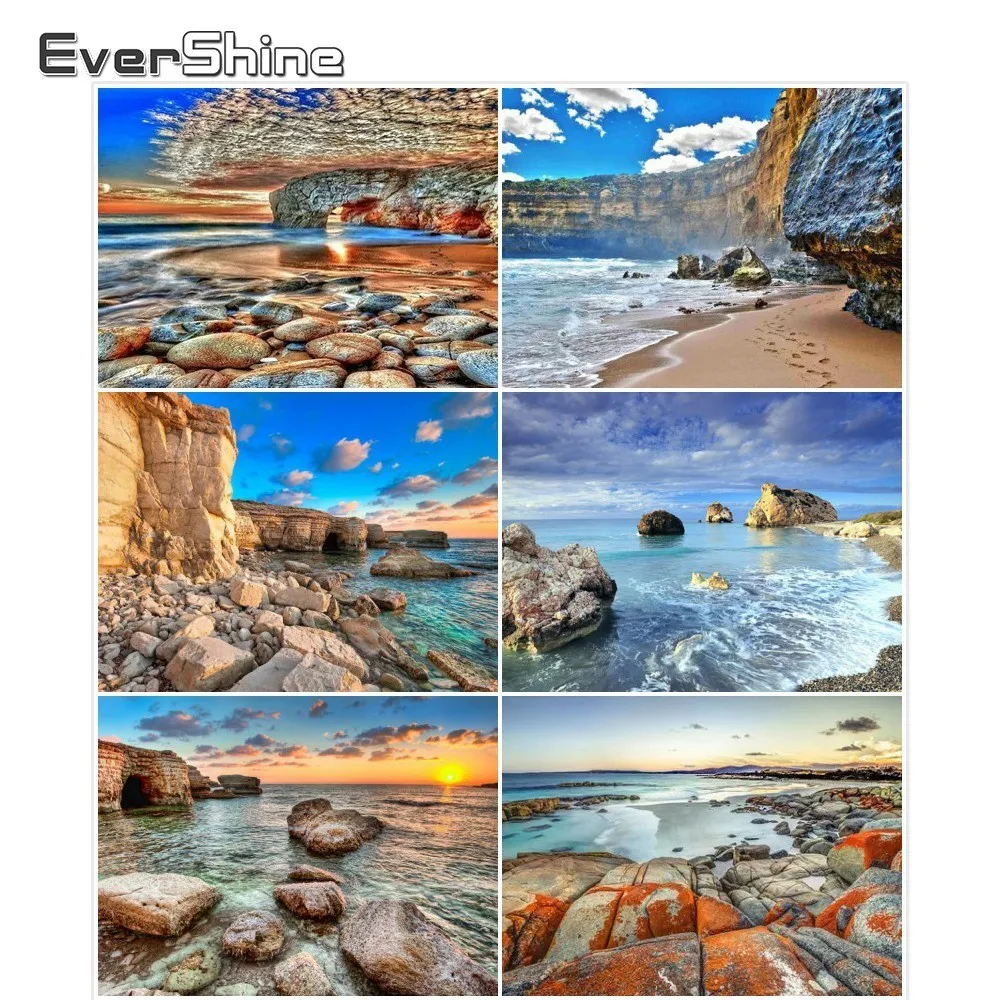 EverShine DIY 5D Scenery Painting With Diamonds Full Round Rhinestones Diamond Mosaic Seaside Cross Stitch Diamond Embroidery
EverShine DIY 5D Scenery Painting With Diamonds Full Round Rhinestones Diamond Mosaic Seaside Cross Stitch Diamond Embroidery
