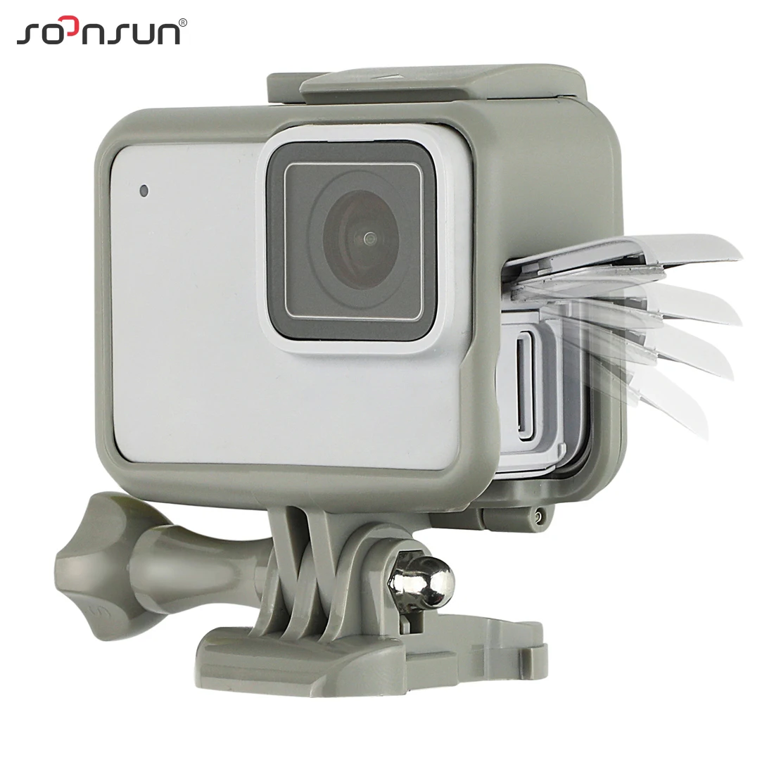 SOONSUN Standard Frame Mount Protective Housing Case for GoPro Hero 5 6 7 Black for Go Pro HERO7 White Silver Action Camera
SOONSUN Standard Frame Mount Protective Housing Case for GoPro Hero 5 6 7 Black for Go Pro HERO7 White Silver Action Camera