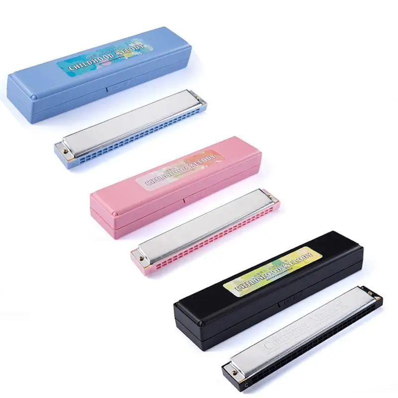 24 Hole Tremolo Harmonica Key of C Metal Cover Plastic Body Mouth Organ with Case Cloth for Beginners Children's Gift
24 Hole Tremolo Harmonica Key of C Metal Cover Plastic Body Mouth Organ with Case Cloth for Beginners Children's Gift