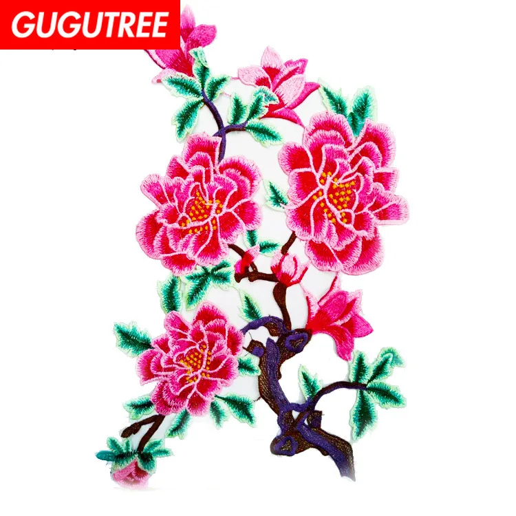 GUGUTREE embroidery big peony patches flower patches badges applique patches for clothing ZM-171
GUGUTREE embroidery big peony patches flower patches badges applique patches for clothing ZM-171