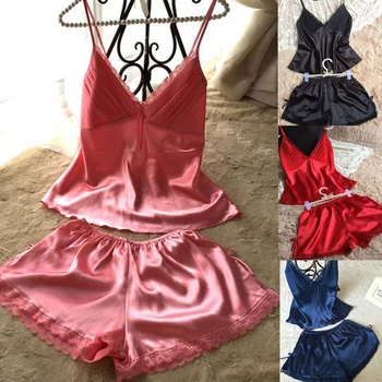 Sexy Lingerie Women Silk Lace Pajama Sets Babydoll Nightdress Nightgown Sexy Sleepwear
Sexy Lingerie Women Silk Lace Pajama Sets Babydoll Nightdress Nightgown Sexy Sleepwear