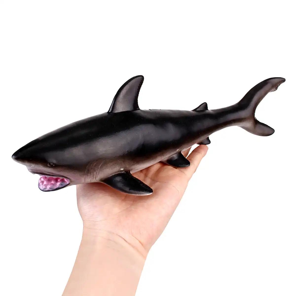 large rubber shark toy