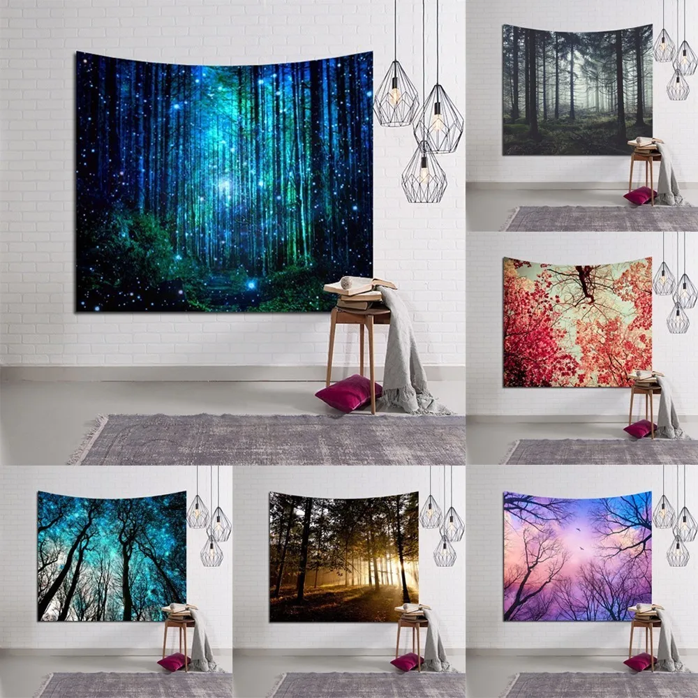 Bohemian Forest Tapestry Carpet Rugs Camping Tent Travel Mattress Plus Long Table Cover Wall Hanging Hippie Tapestries
Bohemian Forest Tapestry Carpet Rugs Camping Tent Travel Mattress Plus Long Table Cover Wall Hanging Hippie Tapestries