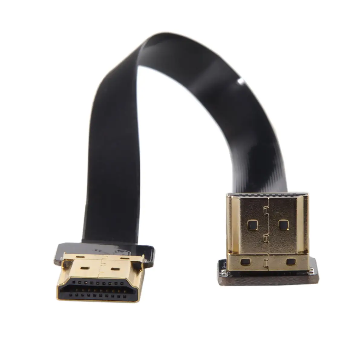FPV HDMI Male to Up Angled 90D HDMI Male HDTV FPC Flat Cable for FPV HDTV Multicopter Aerial Photography
FPV HDMI Male to Up Angled 90D HDMI Male HDTV FPC Flat Cable for FPV HDTV Multicopter Aerial Photography