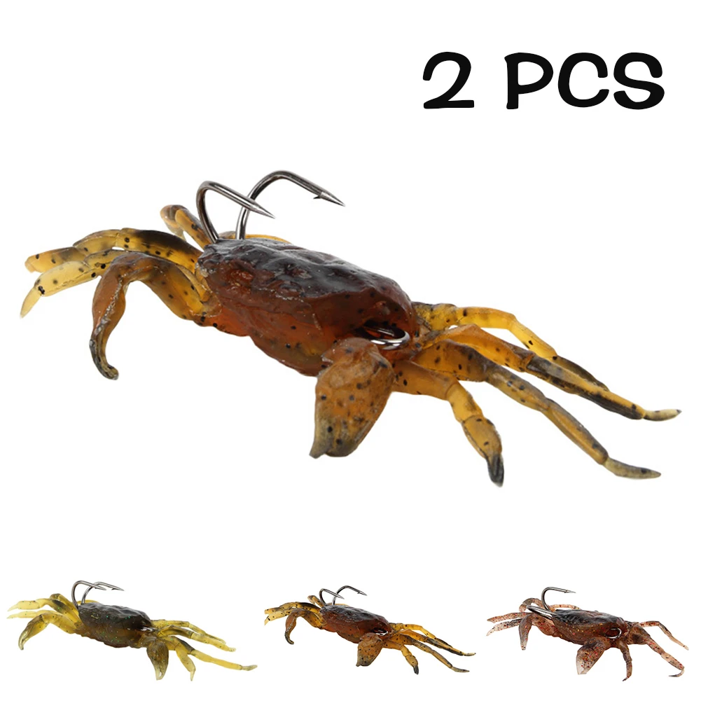 Hot selling!2Pcs Fishing Soft Bait Crab Fishing Lures 3 Color Swing Winter Ice Fishing Spinner Bait Fly Fishing Accessories
Hot selling!2Pcs Fishing Soft Bait Crab Fishing Lures 3 Color Swing Winter Ice Fishing Spinner Bait Fly Fishing Accessories