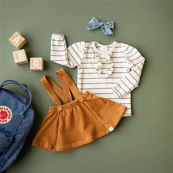 0-3T Newborn Kids Baby Girl Dress set Winter Infant Ruffles Striped top overalls Skirt Party Princess Cute Outfits Fashion
0-3T Newborn Kids Baby Girl Dress set Winter Infant Ruffles Striped top overalls Skirt Party Princess Cute Outfits Fashion