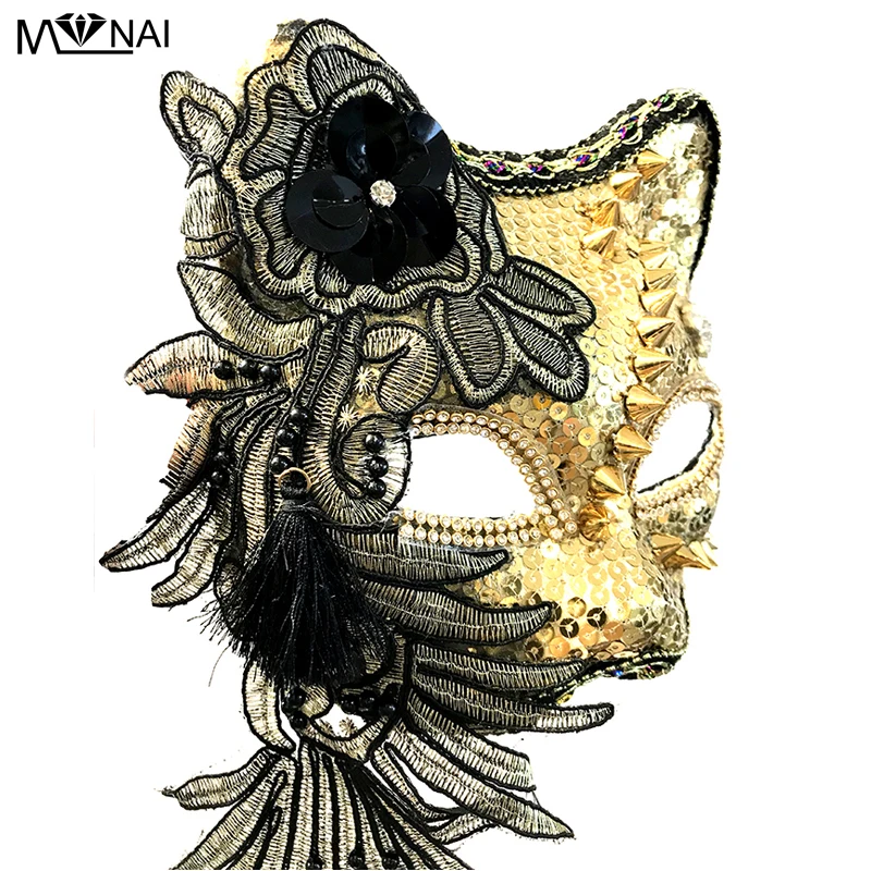 Lolita Japanese Fox Mask Embroidery Lace Cat Half Face Masks Halloween Cosplay Animal Masks Ball Party Carnival Mask Gothic
Lolita Japanese Fox Mask Embroidery Lace Cat Half Face Masks Halloween Cosplay Animal Masks Ball Party Carnival Mask Gothic