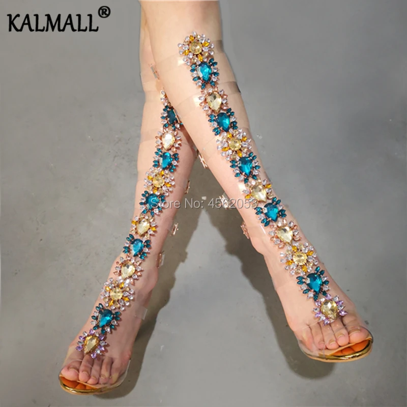 KALMALL Colorful Gemstone Thin High Heel Ladies Sandal PVC Buckle Strap Sapato Feminino Crystal Jeweled Gladiator Summer Sandals
KALMALL Colorful Gemstone Thin High Heel Ladies Sandal PVC Buckle Strap Sapato Feminino Crystal Jeweled Gladiator Summer Sandals