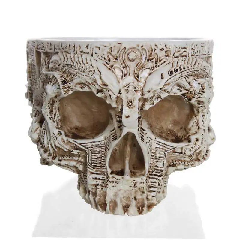 Drop Shipping Creative Flower pot Hand Carved Skull Flower Pot Bowl Home Garden Halloween Decoration
Drop Shipping Creative Flower pot Hand Carved Skull Flower Pot Bowl Home Garden Halloween Decoration