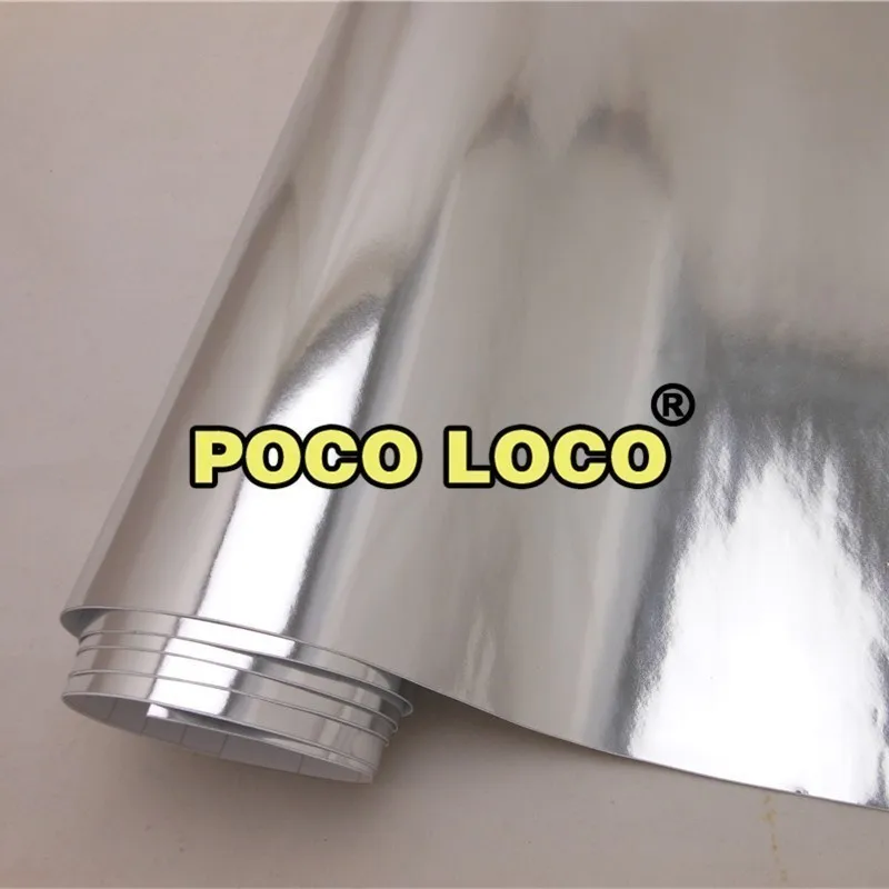 Car Styling Auto Vehicle Silver Mirror Chrome Foil Gloss Wrap Vinyl Film Sticker Sheet Hood Roof BUBBLE FREE | Автомобили и