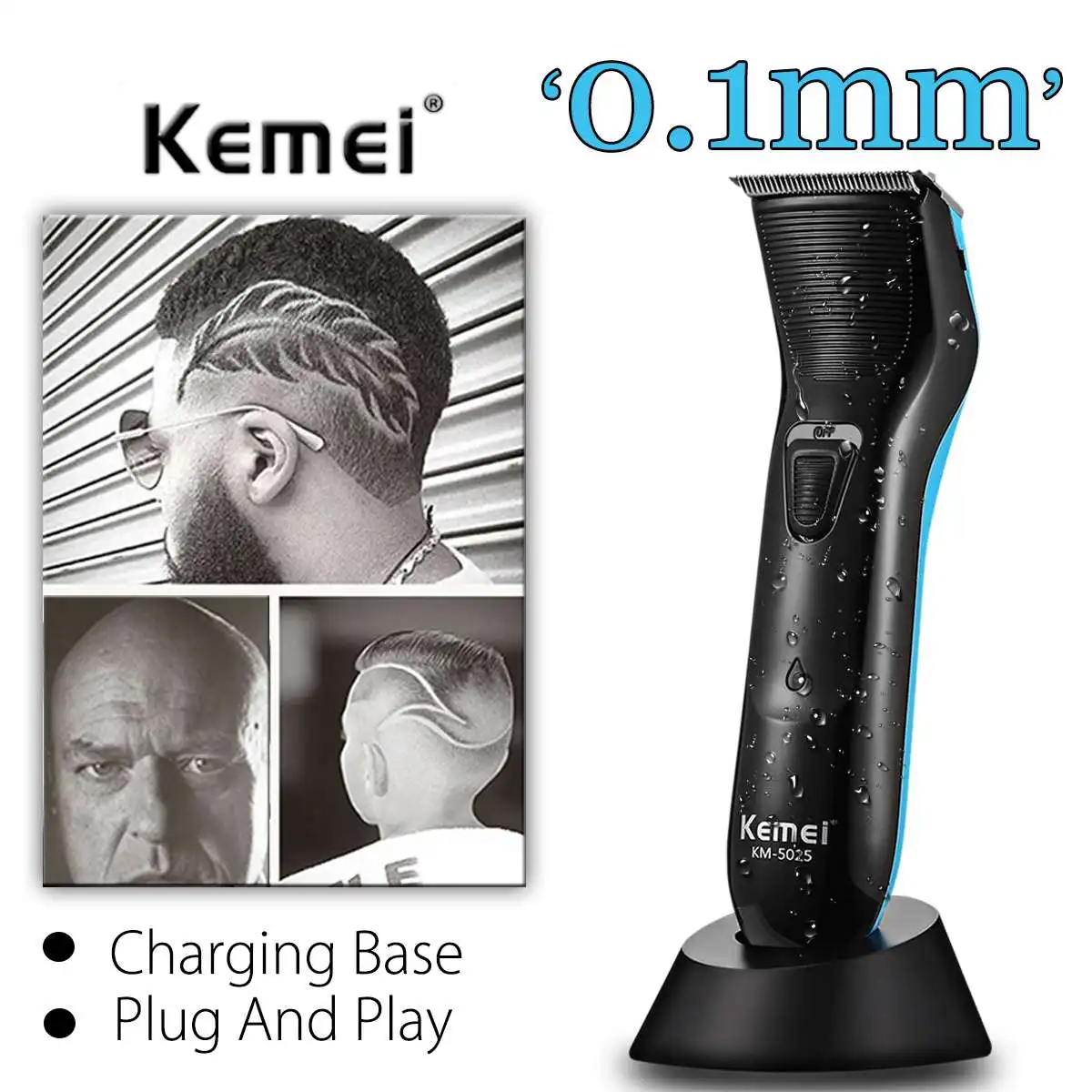 Kemei Electric Shaver Hair Trimmer Rechargeable 0mm Hair Clipper Mute Design Barber Hair Cutting Machine Beard Shaving Razors
Kemei Electric Shaver Hair Trimmer Rechargeable 0mm Hair Clipper Mute Design Barber Hair Cutting Machine Beard Shaving Razors