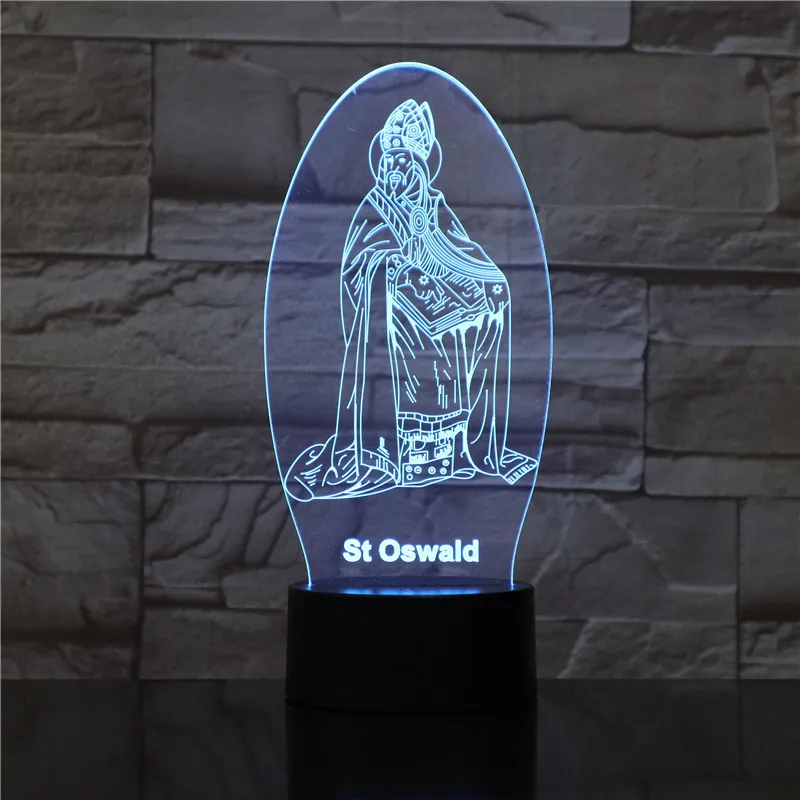 Vision Creative 7 цветов St Oswald Modeling 3D Светодиодная настольная лампа подарки Usb Иисус крест прикроватный ночник ing Decor 1785
Vision Creative 7 цветов St Oswald Modeling 3D Светодиодная настольная лампа подарки Usb Иисус крест прикроватный ночник ing Decor 1785