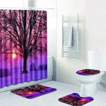 4Pcs/Set Natural Scenery Pattern Bathroom Shower Curtain Mat Rug Cover for Bathroom Toilet Bath
4Pcs/Set Natural Scenery Pattern Bathroom Shower Curtain Mat Rug Cover for Bathroom Toilet Bath