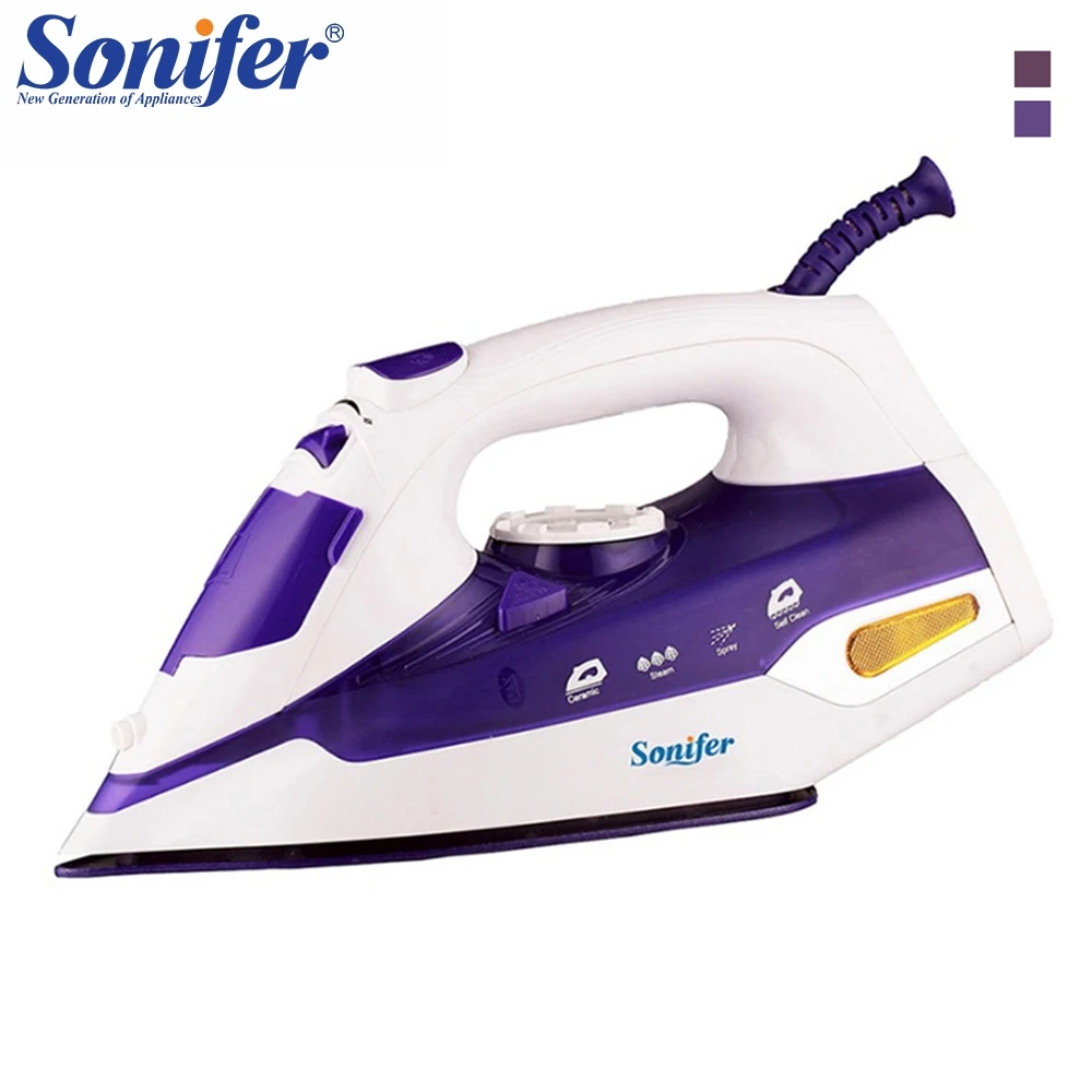2200W Colorful Portable Electric Steam Iron For Clothes 220V Three Gears Ceramic soleplate Sonifer
2200W Colorful Portable Electric Steam Iron For Clothes 220V Three Gears Ceramic soleplate Sonifer
