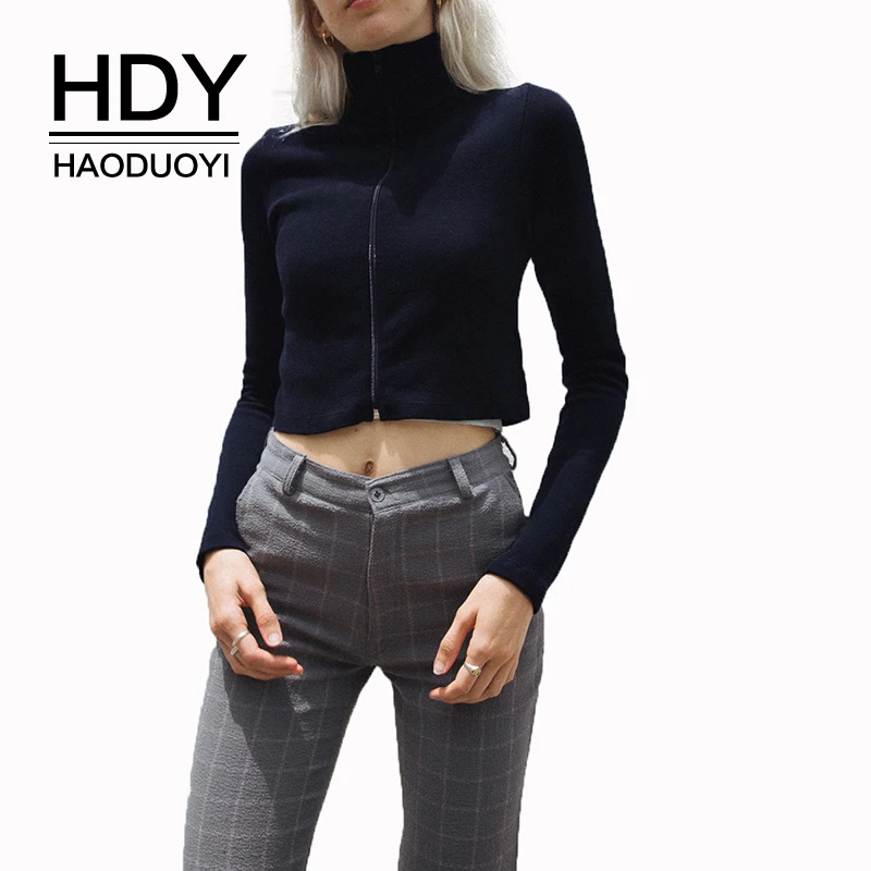 HDY Haoduoyi 2019 Autumn Slim Sexy Europe And America Ins Wind Casual Sports Zipper High Collar Tight Hoodie
HDY Haoduoyi 2019 Autumn Slim Sexy Europe And America Ins Wind Casual Sports Zipper High Collar Tight Hoodie
