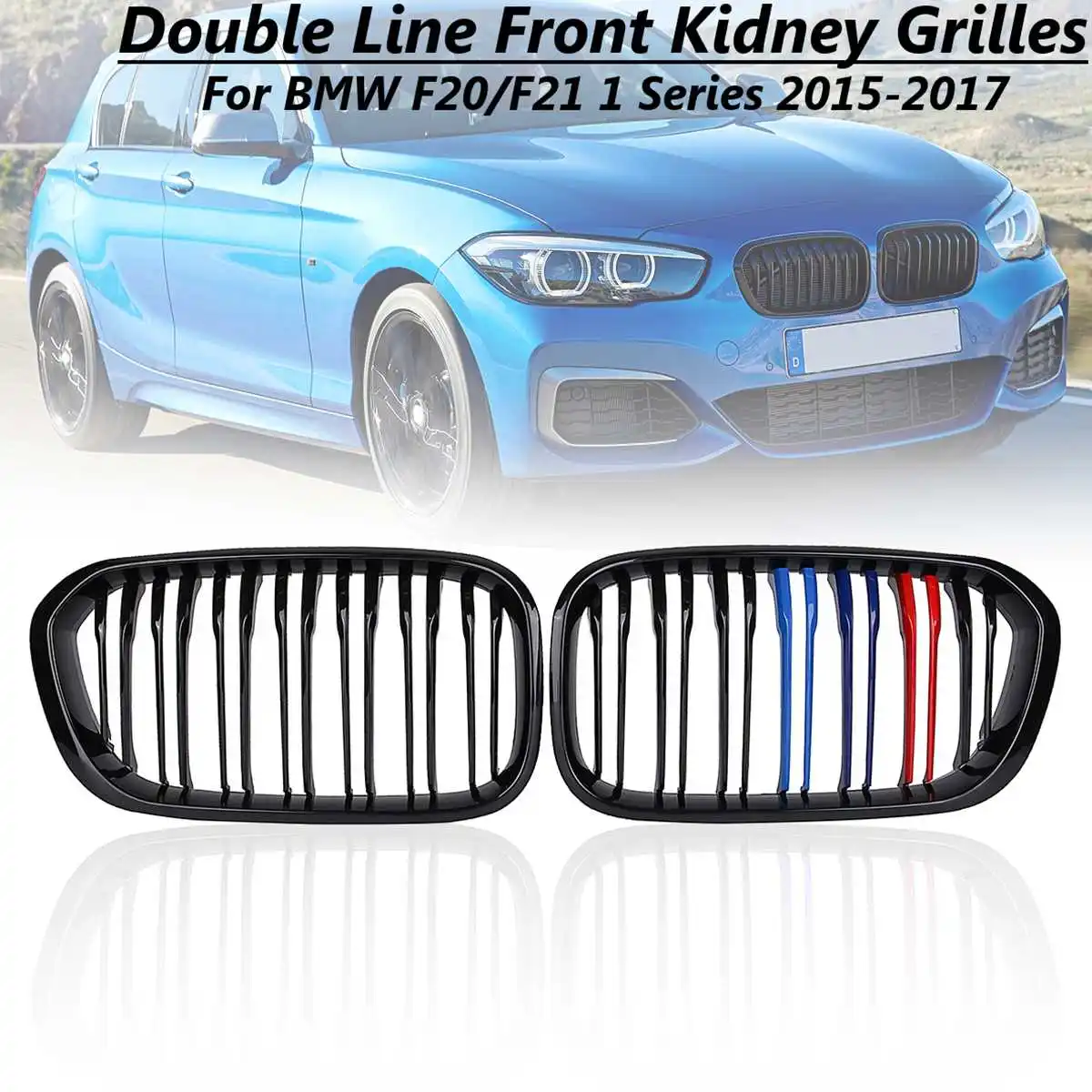 For BMW F21 F21 1 2015-2017 Twin SlatsFor Modification Car Styling Car Front Bumper Series Kidney Grilles Gloss Black M-Color
For BMW F21 F21 1 2015-2017 Twin SlatsFor Modification Car Styling Car Front Bumper Series Kidney Grilles Gloss Black M-Color