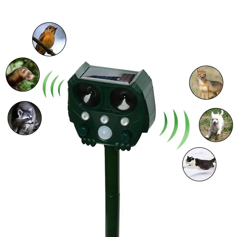 Solar Ultrasonic Strobe Light Mice Cats Birds Snake Repeller Strong Flashing White-LED And Ultrasonic Scare Animals
Solar Ultrasonic Strobe Light Mice Cats Birds Snake Repeller Strong Flashing White-LED And Ultrasonic Scare Animals