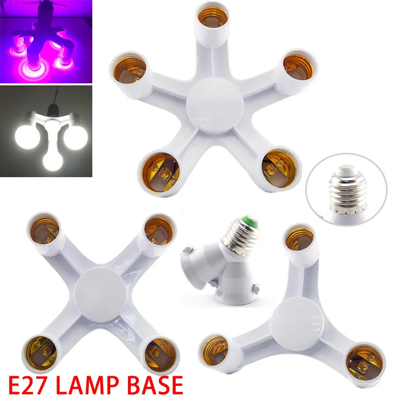 1 E27 to 2 3 4 5 E27 Light bulb base holder Socket AC power Adapter Converters electric E27 to E27 plug Splitter for LED Lamp
1 E27 to 2 3 4 5 E27 Light bulb base holder Socket AC power Adapter Converters electric E27 to E27 plug Splitter for LED Lamp