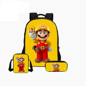 20 New 3pcs/Set School Bag Super Mario Printing Backpack Children Combination Bookbag Fashion Boy School Backpack Daily Mochila
20 New 3pcs/Set School Bag Super Mario Printing Backpack Children Combination Bookbag Fashion Boy School Backpack Daily Mochila