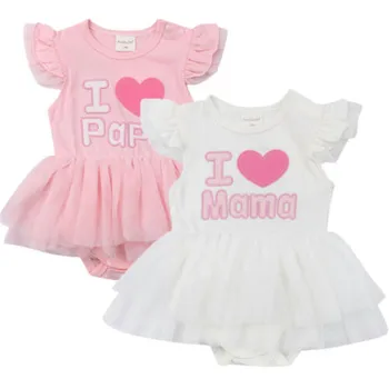 Newborn Baby Girl Mom/Father's Day Romper Dress Letter Printed Fly-sleeve Fashion Jumpsuit Tutu Tulle Lace Romper Dress Outfits
Newborn Baby Girl Mom/Father's Day Romper Dress Letter Printed Fly-sleeve Fashion Jumpsuit Tutu Tulle Lace Romper Dress Outfits