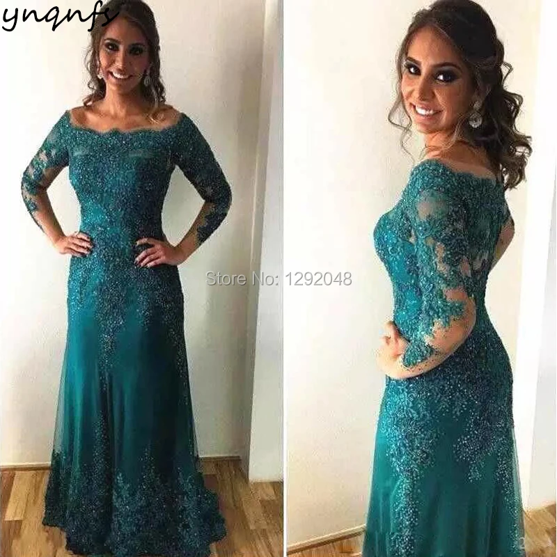 YNQNFS M71 Boat Neck Dark Green Lace Mother of the Bride Dresses Long Sleeves Robe Soiree Abiye Vestido Party Dinner Formal Gown
YNQNFS M71 Boat Neck Dark Green Lace Mother of the Bride Dresses Long Sleeves Robe Soiree Abiye Vestido Party Dinner Formal Gown