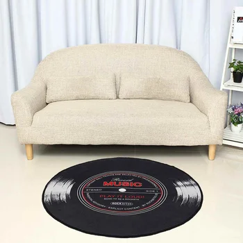 4 size Music Carpet Rug Living Room Bedroom Kids Room 3D Vinyl Record Printed Round Floor Mat Chair Home kitchen Decor Anti slip
4 size Music Carpet Rug Living Room Bedroom Kids Room 3D Vinyl Record Printed Round Floor Mat Chair Home kitchen Decor Anti slip