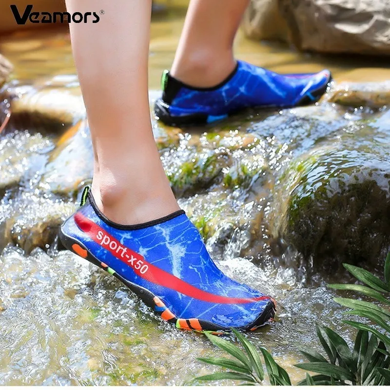 Фото VEAMORS/нескользящая обувь морской воды Пляжная для влюбленных Летняя дышащая