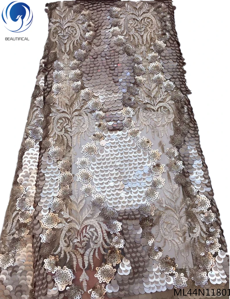 BEAUTIFICAL 5 yards sequin lace fabric french lace fabrics 2019 african tulle lace fabric with lots bling sequins ML44N118
BEAUTIFICAL 5 yards sequin lace fabric french lace fabrics 2019 african tulle lace fabric with lots bling sequins ML44N118