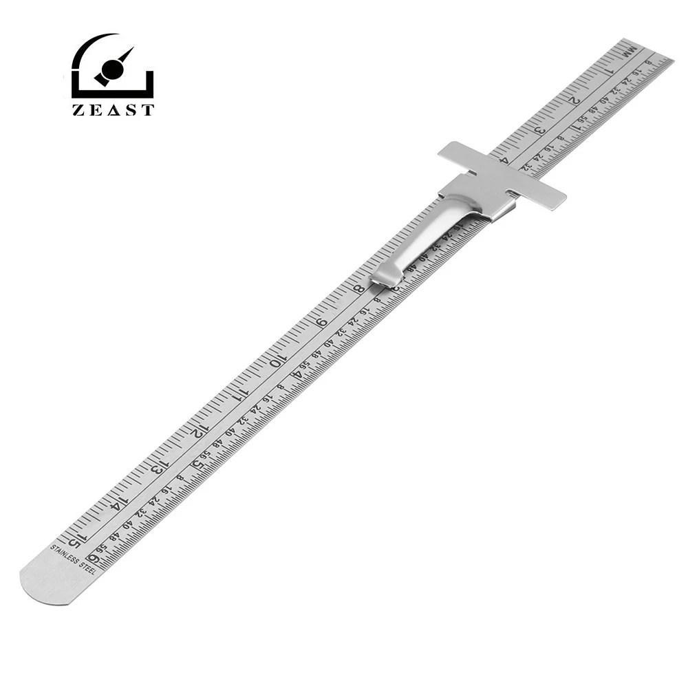 6 Inch 0-150mm Stainless Steel Gauge Standard Rule Scale Depth Length Gauge Marking Measuring Tool with Detachable Clip
6 Inch 0-150mm Stainless Steel Gauge Standard Rule Scale Depth Length Gauge Marking Measuring Tool with Detachable Clip