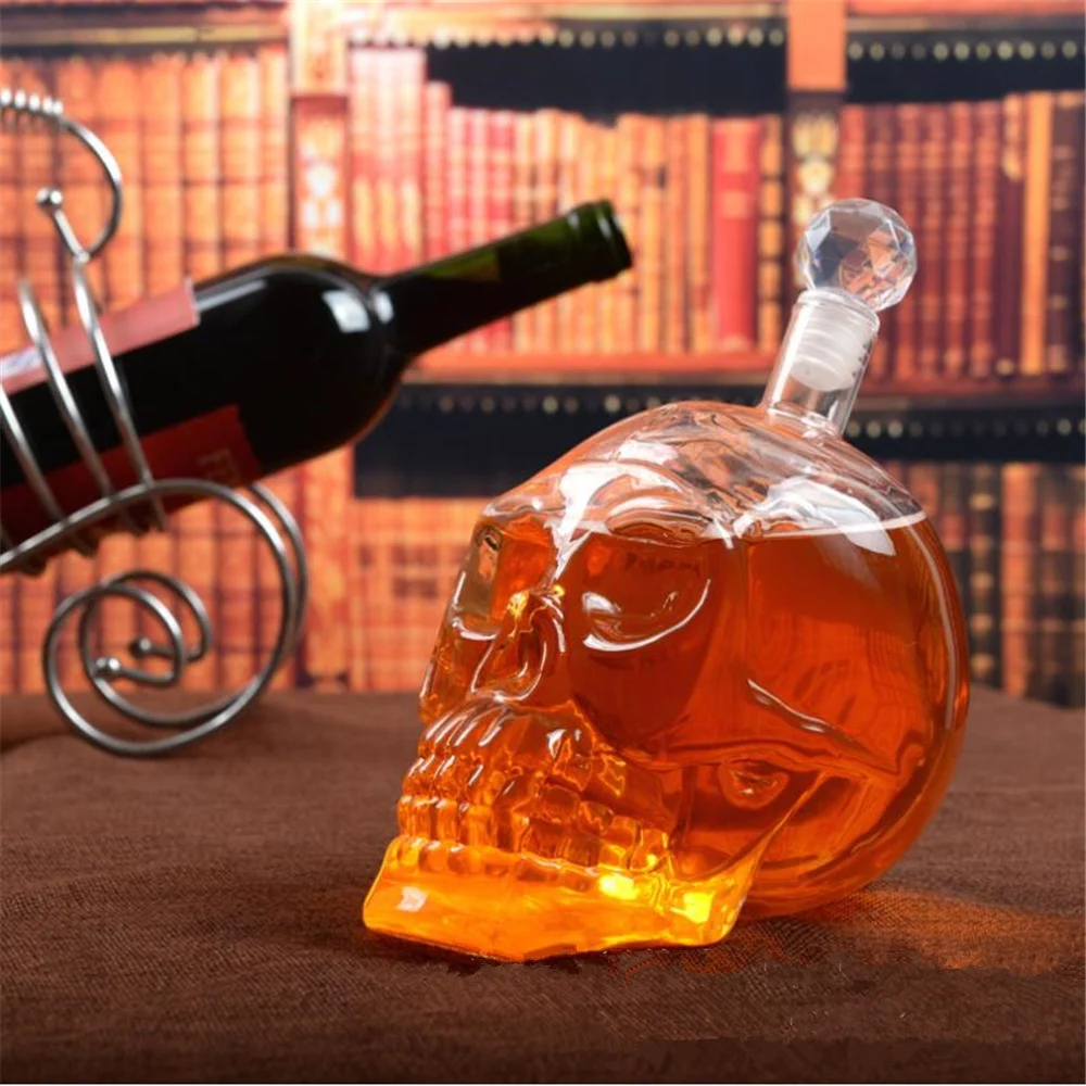 Crystal Head Vodka Bottle Skull Head Bottles Creative Gothic Wine Glass Cup Decanter Wine Glass Bottle with Tap
Crystal Head Vodka Bottle Skull Head Bottles Creative Gothic Wine Glass Cup Decanter Wine Glass Bottle with Tap